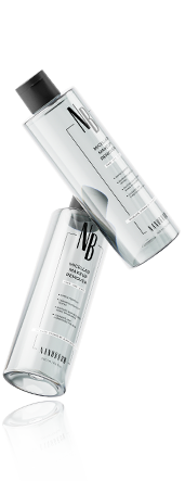 น้ำยาล้างเครื่องสำอางแบบใสสองขวด